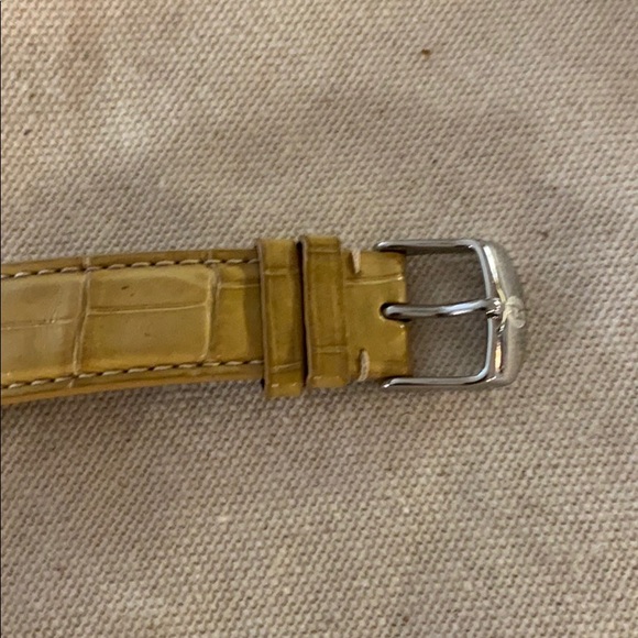 Michele watch alligator tan strap
